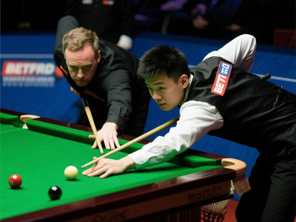 斯诺克世锦赛八强战：韦克林对阵赵心童首局对决