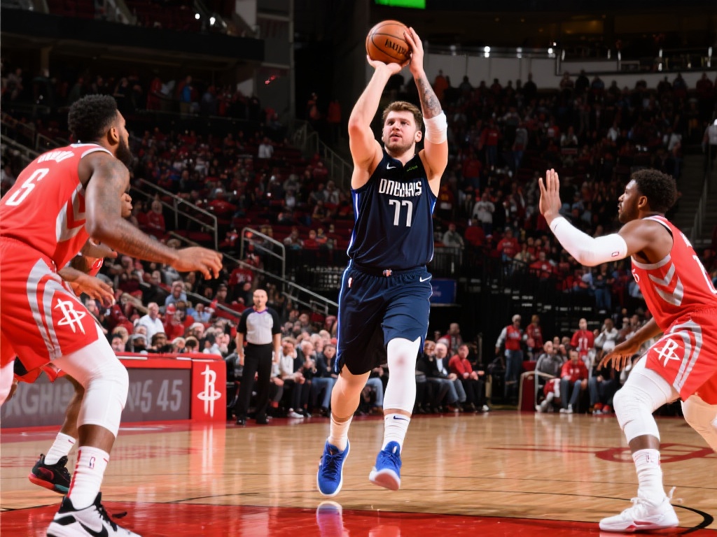 一年前的今天，东契奇对阵火箭再现神迹：狂砍47分12板7助2断