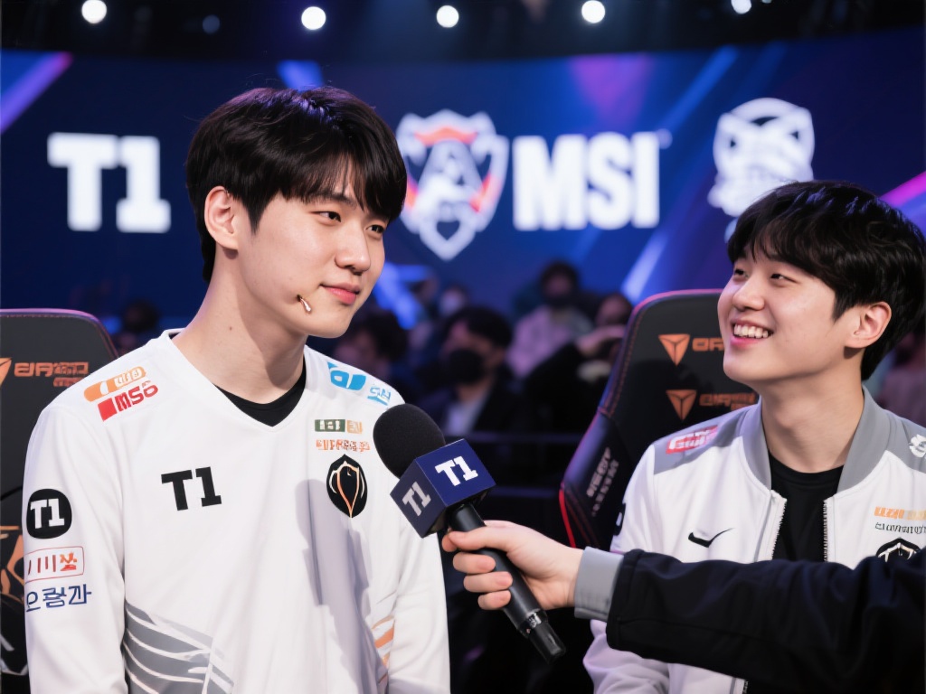 LCK：T1晋级MSI后Doran衣角微脏，Gumayusi神情亮了